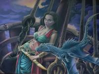 Pirate Girl and Dragon